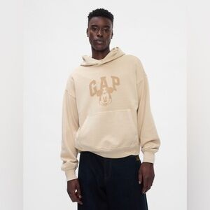 Gap × Disney Mickey Mouse Logo Hoodie, Size Large